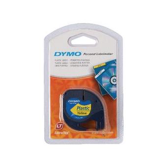Fita Para Rotuladora Dymo Preto Envelope Amarelo 12Mm (A) X 1,2Cm (H) X 4M (L) - 1