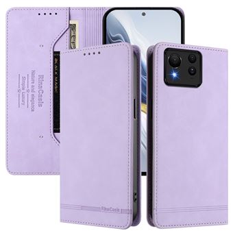 Capa FOXDOCK Tipo Carteira Flip para ASUS Zenfone 11 Ultra com Bloqueio RFID | Fecho Magnético | Pele PU  | Roxo - 1