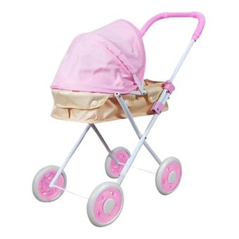 Carrinho Passeio de Bonecas LPM | Dobrável | Rosa com Alcofa - 1