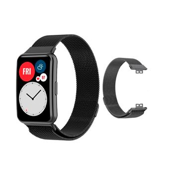 Bracelete Milanese Loop Phonecare com Fecho Magnético para Huawei Watch FIT mini - Preto - 1