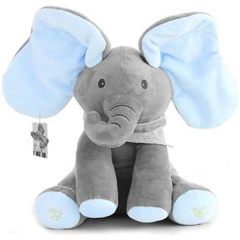 Peluche Elefante Interativo - Azul - 1