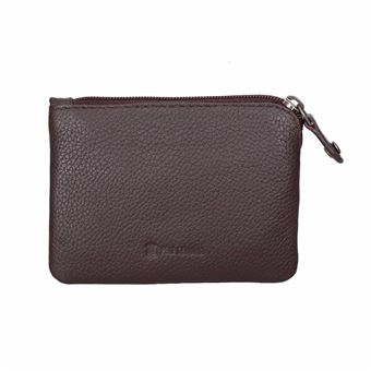 Porta-Moedas em Pele SIMPLY Benfica | Castanho - 1