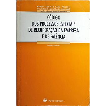 Código dos processos especiais de recuperação da empresa e de falência. - 1