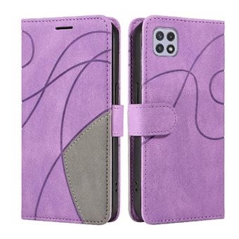Capa Flip FLOODKING para Samsung Galaxy Samsung Galaxy A22 5G | Couro | Porta-Cartões | Roxo - 1