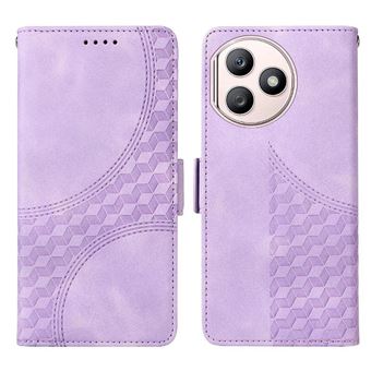 Capa FLOODKING para Honor X50i | Design Acolchoado | Couro PU Premium | Roxo - 1