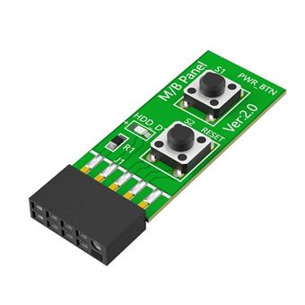 Placa de Botão Reset + Power com LED Indicador Orysin | Switching Board | 2x5Pin - 1