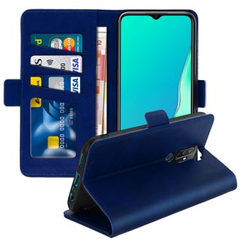 Capa Livro Avizar para Oppo A9 2020 e Oppo A5 2020 | Função de Suporte - Azul Escuro - 1