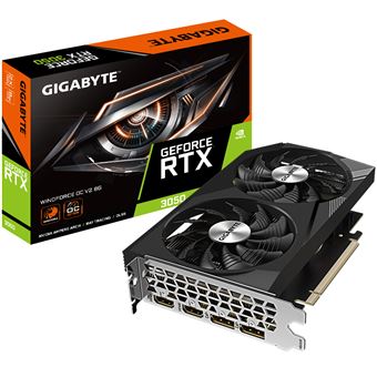 Placa de Vídeo GIGABYTE GeForce RTX 3050 WINDFORCE OC V2 8G | Prateado - 1