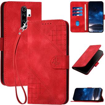 Capa Livro ZURSANA para Xiaomi Redmi Note 8 Pro | Couro PU Premium Magnético | Porta-cartões | Suporte | Vermelho - 1
