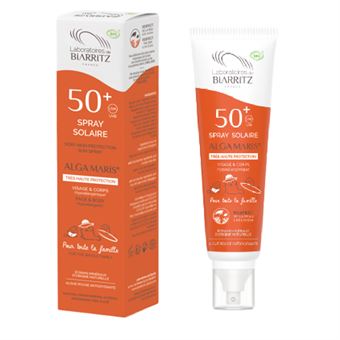 Spray Protetor Solar para Rosto e Corpo Laboratórios de Biarritz | Spf 50+ | Família  | Alga Maris | 150 ml - 1