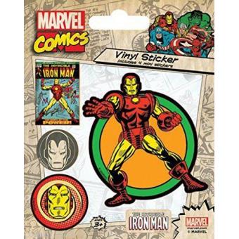 Pack de Autocolantes de vinilo- Marvel Comics Iron Man Retro