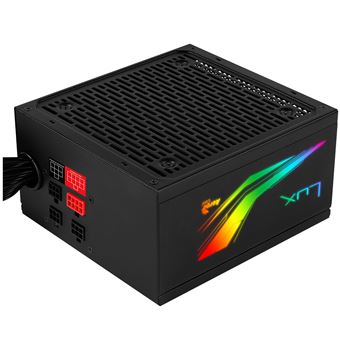 Fonte de Alimentação Aerocool LUX RGB 550M | Preto - 1