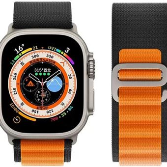 Bracelete Alpine Hook Antiimpacto para Apple Watch Series 10 46mm | Laranja e Preto - 1