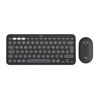 Teclado Wireless + Rato Logitech 920-012203 | Idioma: Alemão | Grafite - 1
