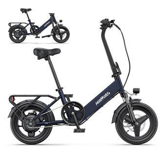 Bicicleta Elétrica HillMiles Mile 1 | Motor 250W | Bateria 36V10.4AH | Pneus de 14 " | Travões de Disco Mecânicos | Azul - 1