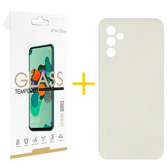Pack 1 x Película de Vidro Temperado 2.5D + Capa skyhe para Samsung Galaxy S25 5G | Silicone Líquido | Sand - 1