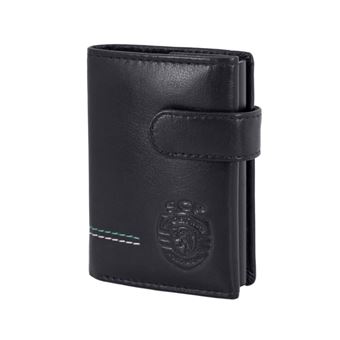 Porta-Cartões em Pele com Ejetor SIMPLY Sporting | Preto - 1
