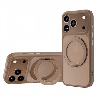 Capa Protetora com Suporte Giratório 360° Magnético MagSafe QT13 V-REEL para iPhone 17 Pro Max - Dourado - 1