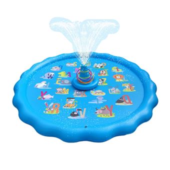 Tapete Insuflável Infantil BEUNIK com Fonte de Água | Azul - 1