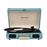 Crosley Cruiser Deluxe Gira-discos de tração por correia Turquesa_1