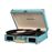 Crosley Cruiser Deluxe Gira-discos de tração por correia Turquesa_2