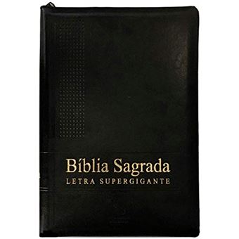 Bíblia Sagrada Letra Supergigante com Índice e Zíper: Nova Almeida Atualizada (NAA) com Letras Vermelhas - 1