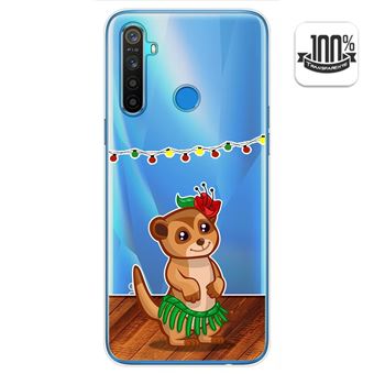 Capa Tumundosmartphone de Gel Transparente para Realme 5 / 5s / 5i / 6i desenhos de design  Meerkat - 1