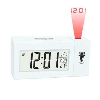 Relógio Despertador Digital SANDA SD-4098 | Branco - 1