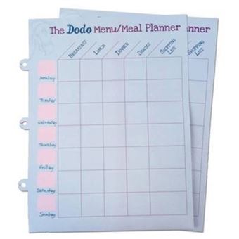Dodo Pad Weekly Wipe-clean Menu  Meal Planner - 1
