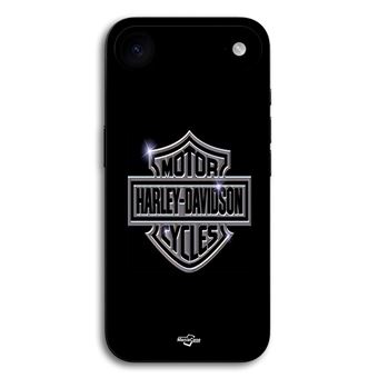 Capa Maniacase para iPhone 17 Air | Harley Davidson logotipo motor sycles cinza frente preta - 1