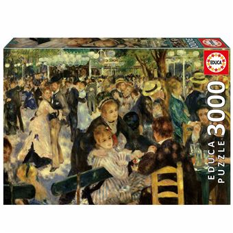 Puzzle Educa | 3000 Peças | Baile No Moulin de La Galette, Pierre-Auguste Renoir - 1