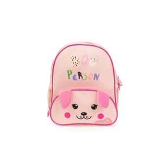 Mochila Ambar Dog Person Girl Pink Furry 2023 | 31x22x12 cm - 1
