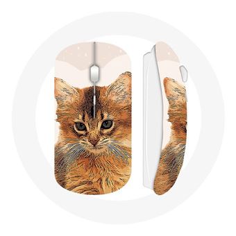 Rato Wireless Maniacase Somali Raça de Gato - 1