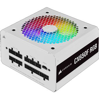 Fonte de Alimentação Corsair CX Series CX650F RGB | Branco - 1