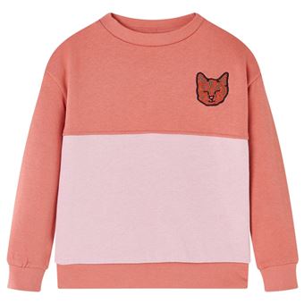 Sweatshirt para criança | vidaXL | bloco de rosa 128 | 7 a 8 anos - 1