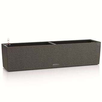 Floreira LECHUZA BALCONERA Stone 80 ALL-IN-ONE | Preto - 1