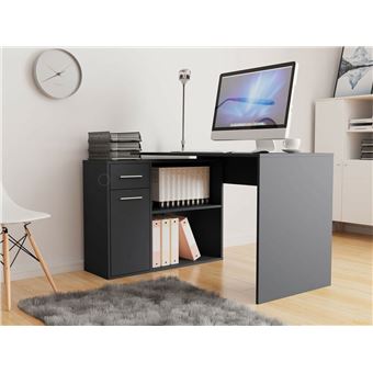 Secretária de escritório moveis.pt para cantos Bristol 165 | Com gavetas | Com portas - 1