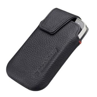 BlackBerry® Bolsa em couro p/9900/9930 (Preto) - 1