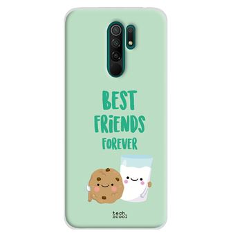 Capa Techcool Xiaomi Redmi 9 | Design Melhor leite amigos biscoito e fundo  verde - Capa Telemóvel - Compra na Fnac.pt