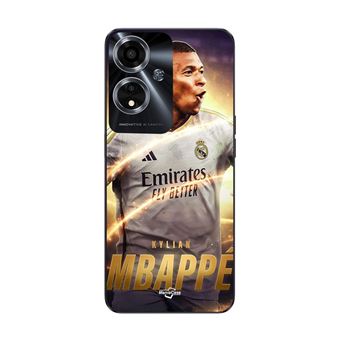 Capa Maniacase para Oppo A59 5G | Kylian Mbappe Real Madrid Papel de parede - 1