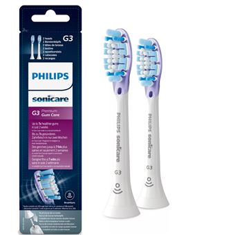 Cabeça de Escova de Dentes Philips Sonicare Embalagem de 2 cabeças normais para escova de dentes sónica | Branco - 1