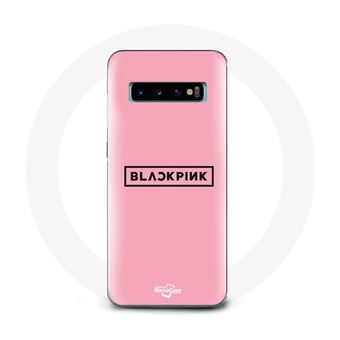 Capa Maniacase para Samsung Galaxy S10 Pretorosa Groupe de K-Pop Logotipo Fundo Rosa - 1