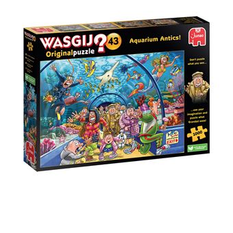 Puzzle Jumbo Wasgij No License Original 43 - Surpresas No Aquário! (1000 Peças) | 1000 Peças - 1
