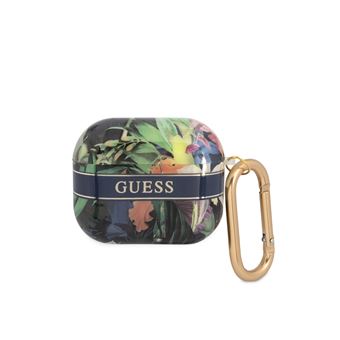 Capa Guess para AirPods 3 Flores com Anel | Preto - 1