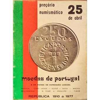 Moedas de portugal, preçário numismática 25 de abril. - 1
