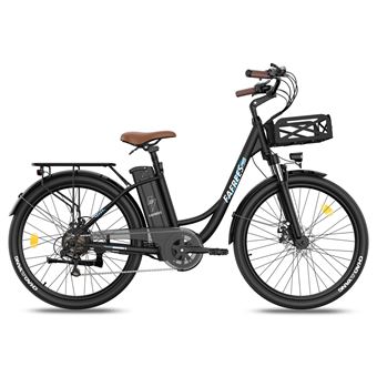 Bicicleta Elétrica FAFREES F26 Lasting | Motor 250W | Bateria  36V20.3Ah | Alcance 160KM | Freio a Disco Mecânico - Preto - 1