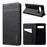 Capa Magunivers de couro genuíno litchi com suporte para cartão preto para Samsung Galaxy S10_0