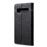 Capa Magunivers de couro genuíno litchi com suporte para cartão preto para Samsung Galaxy S10_1