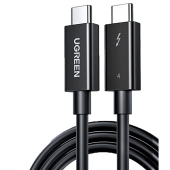 Adaptador UGREEN 30389 | Type-C a 5A 0.8m PD100W Thunderbolt4 40Gbps PVC para HUAWEI Mate40/P50 Samsung S20 - 1