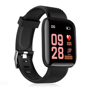 Smartwatch DAM ID116 | Bluetooth 40 | Tela Colorida | Monitor cardíaco | Pulso e Modo Multidesportivo - Preto - 1